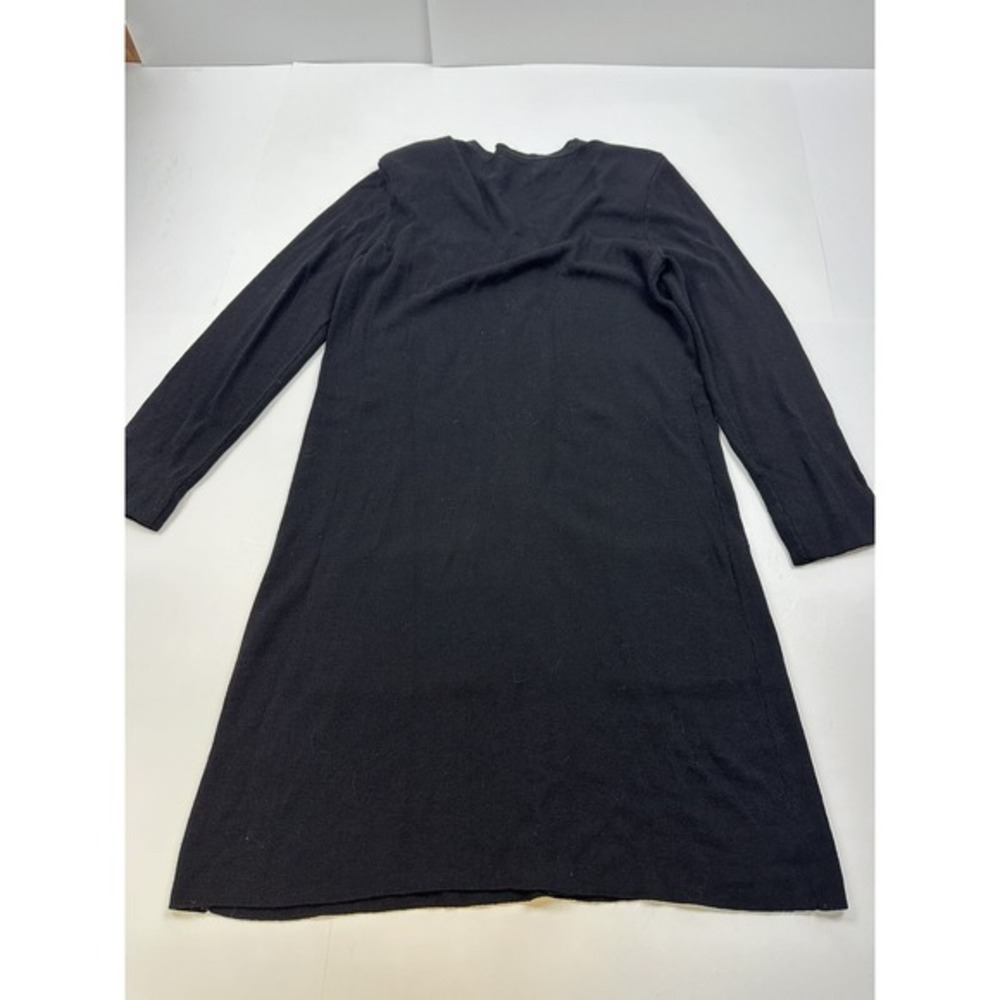 Vintage DKNY Long Cardigan Rayon And Wool Blend Black Size M/L Petite - Picture 5 of 6